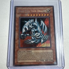 Yugioh Blue-Eyes Toon Dragon SRL-000 Secret Rare Unlimited  Edition LP picture