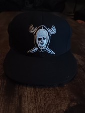 VTG Mitchell & Ness Oakland Raiders Throwback Retro 60s 100% Wool Fitted Hat Cap picture