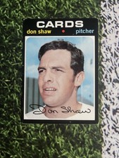 1971 Topps Baseball Don Shaw #654 St Louis Cardinals EX Low Shipping  picture