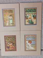 Antique Art Nouveau Victorian Magazine Covers Scribners 4 Seasons 1890-1900 Art picture