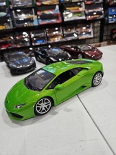 As Is - Burago Lamborghini Huracan LP610-4 Diecast Model Car Green 1:18 Scale picture