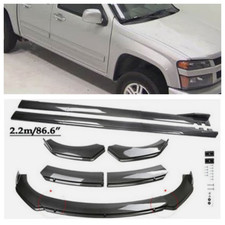 Front Bumper Lip Splitter Chin For Chevy Colorado 04-25 Carbon Style Side Skirt picture