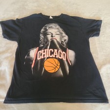 Marilyn Monroe Vintage Mens Medium 1985 Chicago Bulls NBA Basketball Shirt picture
