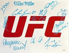 Multi UFC signed 11x14 photo JSA Poirier Holloway Shevchenko Moreno Covington picture