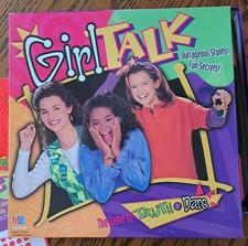 GIRL TALK Board Game Milton Bradley 1995 Complete With Red Zit Stickers Free S&H picture