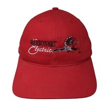 Warbonnet Electric Snapback Hat Red One Size Adjustable Embroidered 6 Panel picture