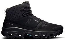 On Men's Cloudrock Mid Waterproof Hiking Boots | Black/Black -  US picture