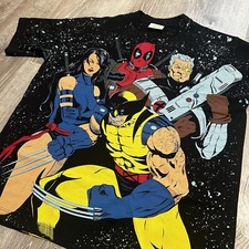 Vintage Marvel Deadpool Wolverine Shirt Large Legends Modern SOLD OUT AOP🔥 picture