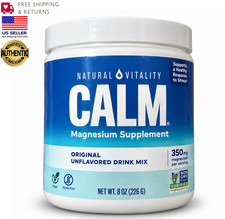 Natural Vitality Calm Magnesium Powder | 8oz Unflavored Supplement | EXP 10/2027 picture