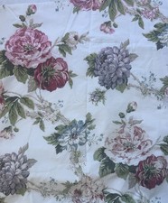 4 Waverly Curtain Panels Roses Cottage Flowers ~ 40 c 84 Lined ~ SET picture