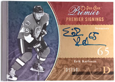 2009-10 O-Pee-Chee Premier Signings Erik Karlsson /50 Ottawa Senators picture