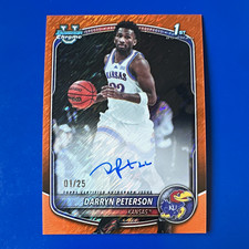 2025-26 Bowman Chrome Darryn Peterson Orange Shimmer Auto CPA-DP🔥#1/25🔥 1st OP picture