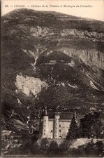 Chateau de La Flechetiere Montagne Du Colombier Culoz France Vintage Postcard picture