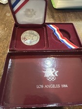 1983 S Los Angeles Olympics 90% Silver Dollar Proof Discus Commemorative US MINT picture