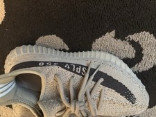 adidas Yeezy Boost 350 V2 Gray/Black Low Top Lace-Up Boost Sneakers Pre-Owned picture