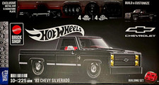 Mattel Brick Shop Hot Wheels '83 Chevy Silverado 1:32 225pc Metal Car Plate picture