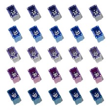 EDS 25 Pack Micro Cartridge Auto Fuses FMM/MCASE 5 Each 15A 20A 25A 30A 40A picture