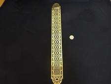 Antique Brass Finger Touch Plate Door Vintage Arts and Crafts  Hardware Art Deco picture