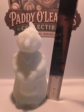 Fenton Opal Satin Pumpkinhead - Unpainted-  Rare picture