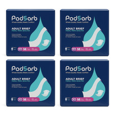 Padsorb Premium Adult Briefs Ultra Breathable, Medium (32