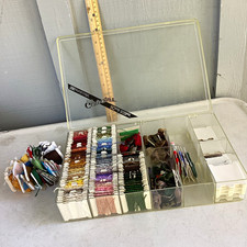 Large lot of Guildcraft embroidery thread 186 cards and picture