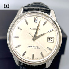 Vtg1965【Exc+5/Box】SEIKO matic 8305-0020 Silver Dial Date 37mm 30 J AT Men's Watc picture
