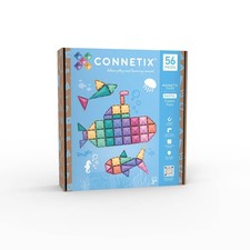 56pc CONNETIX Magnetic Tiles Pastel Classic Pack picture