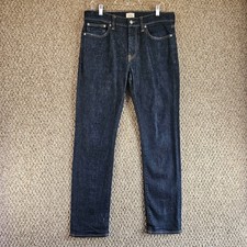 J Crew 770 Jeans Mens Sz 32x32 Skinny Pockets Low Rise Blue Denim picture