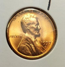 1957 D UNCIRCULATED LINCOLN CENT CHOICE TO GEM BU   #1 picture