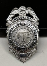 Vintage Strawbridge & Clothier Detective Badge Philadelphia Department Store picture