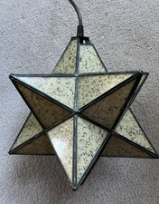 Vintage Moravian Star Pendant Light with Sanded Interior for a Terrazzo Effect picture