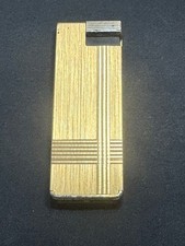 D-132 Vintage Hutton Japan Goldtoned Cigarette Lighter picture