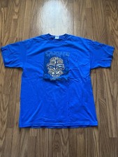 Vintage 90s Santana Shirt Blue 1999 Supernatural Concert Band Tee Men's XL picture