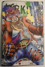 Teenage Mutant Ninja Turtles RZP BeBop Acetate Art Book LTD 17/25 SIGNED RZP COA picture