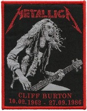 Metallica Band Cliff Burton patch t-shirts, Jeans Iron on Clothing Woven Badge  picture