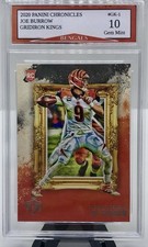2020 Panini Chronicles Joe Burrow Rookie Gridiron Kings Card #GK-1 Graded 10 picture