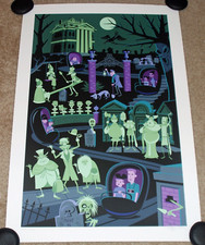 Josh Agle Art Print Disney Haunted Mansion Shag Serigraph Movie Poster S/# 200 picture