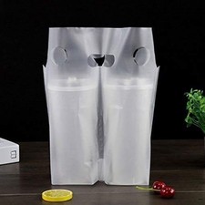 yakicag Clear Handle Drink Drinking Poly 26*30 100Pack, 100Pack (26*30) picture