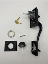 Schlage F58 ADD 622 Outside Handleset Grip Matte Black - MISSING LATCH HARDWARE picture