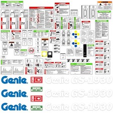 Complete Decal Kit for Genie GS-1930 Decal Kit Sicssor Lift Stickers USA Made picture