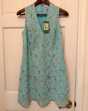 NWT Lilly Pulitzer Estella Shift Metallic Sanddollar Eyelet Dress Size 4 picture