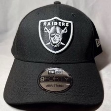 New Era Las Vegas Raiders 9FORTY Black Adjustable Hat NFL Official US SHIP 1 Day picture