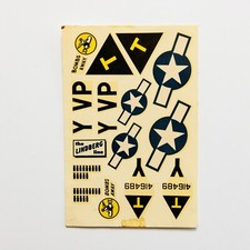 Vintage Lindberg Kit no. 525 Boeing B 176 Flying Fortress Model Decals picture