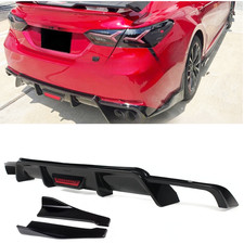 For 2018-24 Toyota Camry SE XSE Rear Bumper Diffuser W/ Led light + Corner Spats picture