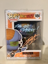 Funko Pop Vinyl: Dragon Ball Burter #1494 Signed & Quoted by Chris Sabat W/JSA picture