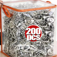 200Pcs Mixed Charms Pendant DIY Jewelry Making Accessory for Bracelet Necklace picture