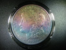 EF+ 1921-S MORGAN SILVER DOLLAR BEAUTIFUL TONING COLLECTOR GRADE 2339 picture