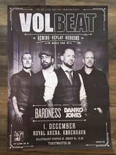 VOLBEAT Copenhagen Dec. 2019 Denmark Royal Arena Promo RARE Poster picture
