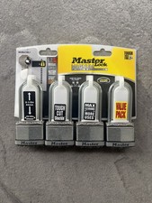 Master Lock Magnum M5BLCQLJ 4-Pack Keyed Alike Padlocks NEW picture