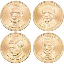 2015 D Presidential Dollar 4 Coin Set Uncirculated Mint State picture